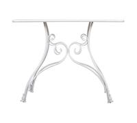 Kit recibidor de metal envejecido blanco de 100x52x76 cm