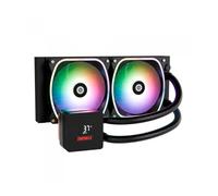 ENERMAX AquafUSION II 240 mm ARGB AIO CPU de refrigeración por agua|Dual Chamber|TDP 350 W+|Intel LGA 1851/1700/115x/2066|AMD AM5/AM4 | Pantalla digital | 2 ventiladores SquA RGB ADV 120 PWM |