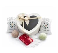 Kit Regalo Mujer con Champú Sólido, Jabón, Limpiador Facial y Guante | Cosmética sólida vegana elaborada en España, sin plásticos y con ingredientes de origen natural