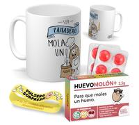 Kit regalo personalizado para panaderos | Taza Ser panadero mola un huevo + Caramelos divertidos + Pulsera sorpresa | Regalo divertido, original y único para cumpleaños, navidad…