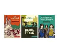 Kit Rei Arthur e os cavaleiros + As aventuras de Robin Hood + Três grandes