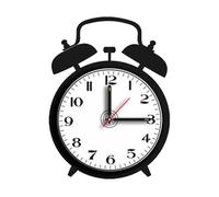 Kit reloj de vinilo negro 30x40cm