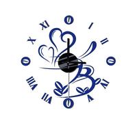 Kit reloj de vinilo y goma eva azul 60x60cm