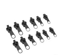 Kit Reparación 12 Piezas 3 Tamaños Sin Herramientas para Zipper Roto en Tiendas Maletas Chaquetas Plástico Nylon