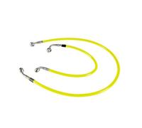 Kit reparación acelerador motocicleta Kit completo latiguillos freno delanteros traseros eliminación ABS Para Incluye mangueras trenzadas(Gold)