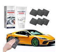 Kit Reparación Arañazos Coche 2025, Paños Nano Eliminador de Rayaduras con Pasta de Pulido 50g, Restaurador Pintura para Coche, Moto y Superficies Variadas, 6 Paños Profesionales