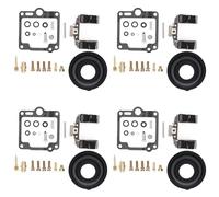 Kit Reparación Carburador para Motocicleta 4 Unidades con Diafragma Flotador para FJ1100 para FJ1200 Carburadores Kit