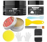Kit Reparación de Cuero Negro, 100g Cuero Liquido Reparador Reparación Arañazos en Cuero, Reparación de Cuero, para Sofá, Asiento Automóvil, Zapatos de Cuero