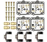 Kit reparación de inyección de Carb Repuesto Carburador Motocicleta para Suzuki GS1100, GS1100E GS 1100 (1980-1983) con Diafragma Émbolo Flotador(Color 3)