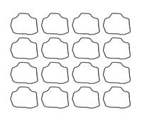 Kit reparación reconstrucción Kit De Reparación Carburador para Motocicleta para Yamaha SRX250 TW200 XT250 TT350 XT350 Kit Reconstrucción Junta Cuba Piezas Goma Kits Carburador(Conjunto 1)