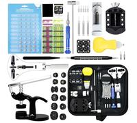 Kit Reparación Relojes, GLDCAPA Kit Profesional de Reemplazo de Baterías de Relojes, Kit de Herramienta de Remoción de Eslabones de Relojes, Juego de Prensa de Relojes con 60pcs de Baterías de Relojes