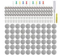 Kit Réparation Plafond Voiture - Fixation Tissu | Épingles avec Outil Installation | Répare Pare-Soleil, Camping Car, Camion, Toit Intérieur rieur, Facile à Utiliser, Résistant et Pratique