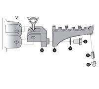 Kit reposapiés SW Motech ION para BMW R 1100 GS 93-99 | R 1200 GS 04-12 | R 1200 GS ADVENTURE 04-13