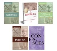 Kit Retórica - Aristóteles + A República + Ética a Nicômaco + 2 livros