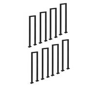 Kit Ringhiera Per Scale A Forma Di U Per Interni Nero Corrimano Per Scale Alti 18 20 24 30 30 36 40 Pollici Per Bambini Disabili Adulti Anziani Sicurezza Balaustre Per Gradini Di Terrazze E