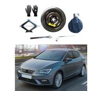 Kit rueda de repuesto 16" compatible con Seat Leon (2020>) con gata, llave, guantes y funda