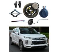 Kit rueda de repuesto 17" compatible con Mitsubishi ASX con gata, llave, tornillo, guantes y funda 135/80R17