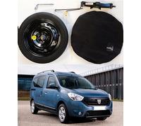 Kit rueda de repuesto de 16" 125/80R16 compatible con Dacia Dokker - Dokker Stepway con gata, llave y funda