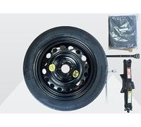 Kit Rueda de repuesto de 16 "compatible con Dacia Sandero, Spring, Renault Clio V, Twingo III con gata, llave y funda 125/80R16