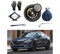 Kit rueda de repuesto de 17" compatible con Mazda 6 con gata, llave, guantes y funda 125/70R17