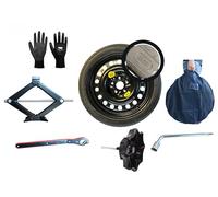Kit rueda de repuesto de 17" compatible con SUZUKI VITARA, SX4, S-CROSS, SWIFT SPORT, KIZASHA con gata, llave y funda