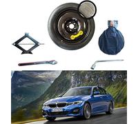Kit rueda de repuesto de 17 pulgadas, compatible con BMW Serie 3 con gata, llave y funda G20-G21 (2019>) 135/80R17