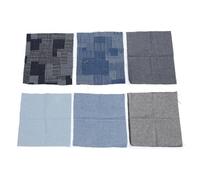 Kit Sashiko Kit de hilo Sashiko de 28 piezas, hilo y agujas, dedal, tela vaquera, juego de bordado a mano soluble en agua para principiantes, acolchar y remendar a mano