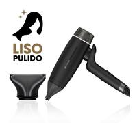 Kit Secador ghd Speed Negro Con Boquilla Ancha Para Cabello Largo, Kit negro