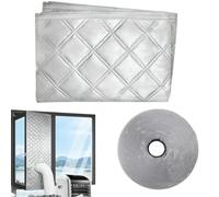 Kit sellador de ventana para aire acondicionado portátil barrera resistente | Sellador de ventana para climatizador móvil para tubo de 13-15 cm en cámara de