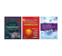 Kit Semiologia Médica + Medicina interna de harrison + Robbins & Cotran