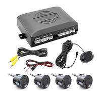 Kit Sensor Aparcamiento Monitor Radar Con 4 Sensores Estacionamiento Marcha Atrás Zumbador Trasero Soporte Pantalla Alerta Imagen Y Sonido Sensores De Aparcamiento Marcha