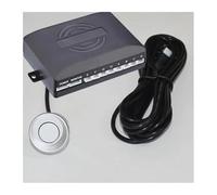 Kit Sensor Aparcamiento Parktronic Radar Marcha Atrás Trasero para Coche Pantalla Retroiluminada 8 Pulgadas Detector 12 V Sensores De Aparcamiento(Plata)