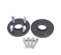 Kit Separadores Aluminio 2 Espaciadores Rueda Centrados En El Cubo 25 Mm/30 Mm Para Ford Para Edge 2015 5 X 108, 63,3 Mm Calzas Aleación(Negro,25mm)