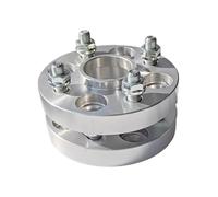 Kit Separadores Aluminio 2 Espaciadores Rueda Para Llantas Coche Deportivo 4 X 108 4 X 4,25 Pulgadas 63,3 CB Rosca M12 X 1,5 Separador Llanta(Plata,25mm)