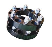 Kit Separadores Aluminio Para Kia Para Sedona SUV/Camioneta/Van 2006-2014 VQ 25 Mm 6 X 5,5'' 6 X 139,7-108 Buje Centrado Con Rosca Espaciadores Rueda 12 X 1,5 Calzas Aleación(Negro)