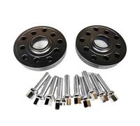 Kit Separadores Aluminio Para VW Para Golf Para Jetta Para Rabbit Para CC Con 10 Pernos Rueda Anchos 30 Mm Negro 2 Espaciadores Centrados Cubo 5x100/5x112 57,1(Negro)