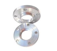 Kit Separadores Aluminio Separadores Rueda Coche 15 Mm 5 X 112 57,1 Mm Con Orificio Central 5 X 112-57,1 Mm Aluminio Forjado Negro 6061-T6 Para VW Para Golf Para GTI Calzas Aleación(Plata)