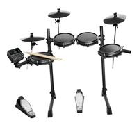 Kit Set de Batería Electrónica Batería Eléctrica Con Más De 100 Sonidos Almohadillas De Malla Silenciosas Baquetas Cables De Conexión Lecciones Batería Electrónica