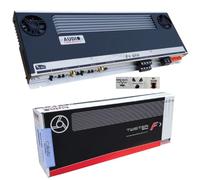 KIT SET PARA AUDIO SYSTEM F4-650, 1 amplificador 4 canales clase ab 4 x 260 watt rms a 2 ohm spl maletero capó coche, 1 pieza + 3 pegatinas gratis