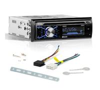 Kit Set para Boss Audio Systems 508UAB, Radio de Coche, Single DIN, Receptor Am/FM Digital, Estéreo, AUX/USB/MP3, con Bluetooth, para Coches, 1 Unidad + Llaves de extracción gratuitas