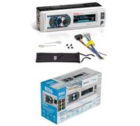 Kit Set para Boss Audio Systems MR632UAB, 1 Radio Single DIN, Receptor Am/FM, estéreo, AUX/USB/MP3, Bluetooth, Resistente al Agua, Barcos y Coches, Blanco, 1 Unidad + Llaves de extracción gratuitas
