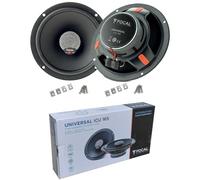 Kit Set para Focal Universal ICU 165 ICU165, 2 Altavoces coaxiales de 2 vías, 16,5 cm 165 mm 6,5" de diámetro, 70 vatios RMS, 140 vatios máx., 4 ohmios, 93 dB, por par + Tornillos incluidos