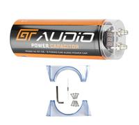 Kit Set para GT Audio Bass Face GTC/6 1 Condensador de Audio para Coche de 6 faradios para Sistemas 6000 rms 1 3 4 5 10 condensadores sin Remote, 1 Pieza + Accesorios Gratis