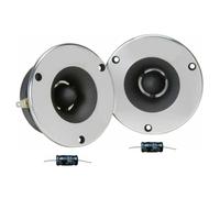 Kit Set para Master Audio BST03/8 2 Super tweeters de Repuesto universales, 150 vatios rms 300 vatios máx, 9,6 cm de diámetro, 8 ohmios, para casa, en Pares, condensadores Gratis