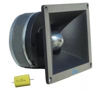 Kit Set para Pyle PDBT78 Driver de Tweeter de compresión, 350 vatios rms y 700 vatios máx, impedancia 4-8 Ohm, sensibilidad 112 db, Fiesta en Coche, Discoteca, 1 Pieza + Condensador Gratis