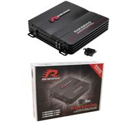 Kit Set para Renegade RXA2200D, 1 Amplificador Mono 1 Canal Clase D, 1100 vatios RMS estables a 1 ohmio, 2200 vatios máx., Bass Boost, SPL, para Coche, 1 Unidad + Control Remoto Incluido