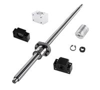 Kit SFU1204 RM1204, husillo de bolas laminado C7 con extremo mecanizado + tuerca de bolas 1204 + carcasa de tuerca + soporte de extremo BK/BF10 + acoplador 8x8(600mm)