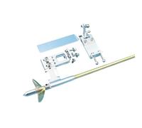 Kit Sistema De Transmisión para Barcos RC con Eje Flexible 4mm - Soporte De Eje De Timón 95mm Y Hélice De Latón 35mm - para Barcos RC Tipo O Y Shrimp(CW)