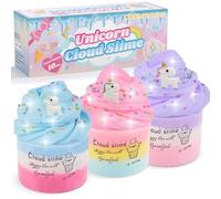 Kit Slime Nube Galaxia Unicornio (Juego de 3) - Slime Perfumado DIY para Niñas y Niños - Juguete antiestrés, Educativo y Sensorial para Niños - Regalo Cumpleaños y Fiesta
