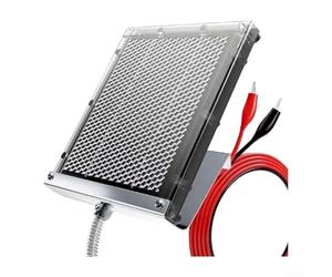 Kit solar de alimentador de ciervos de 12 V con conducto flexible de acero | Carga rápida, 95% de transmisión de luz, policarbonato para superficie, células monocristalinas, ideal para comederos de